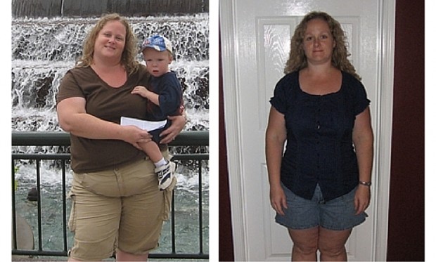 Megan's before and after